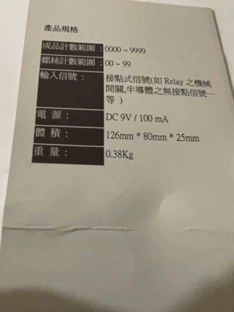 HIMAX Screw counter  STC-01