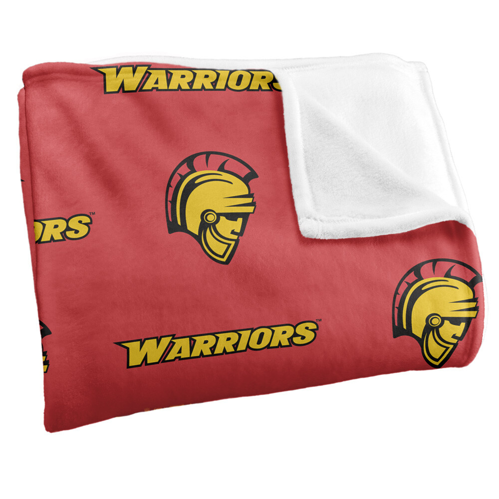 California State University StanislaUS Logo Pattern Silky Touch Throw Blanket