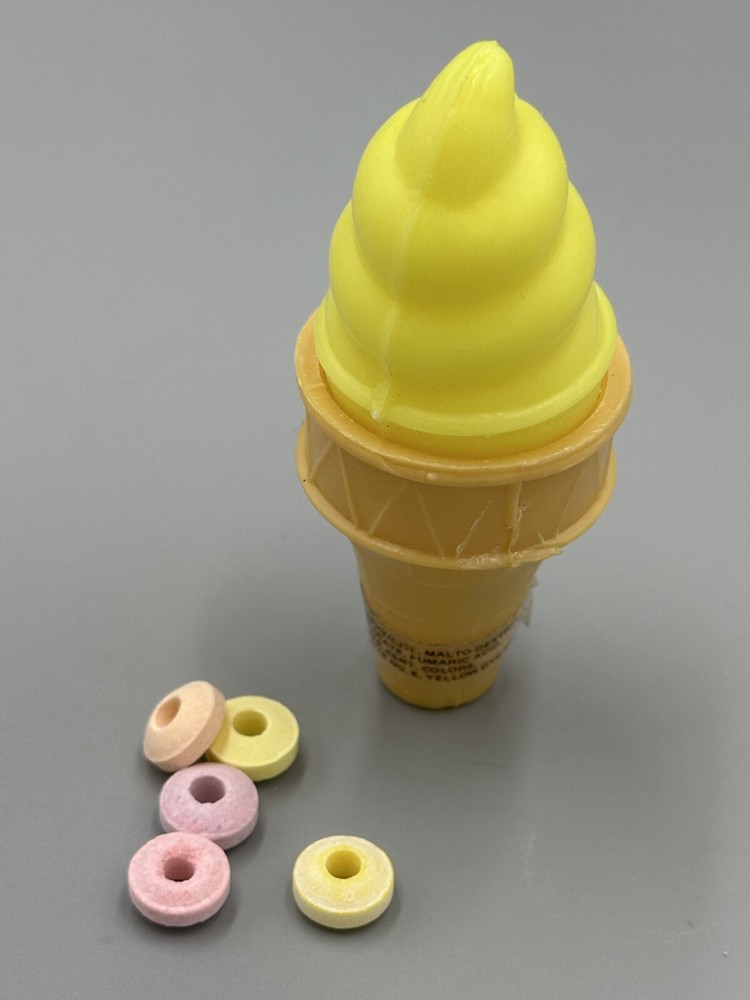 Vintage c 1980 ICE CREAM CONE CANDY Container