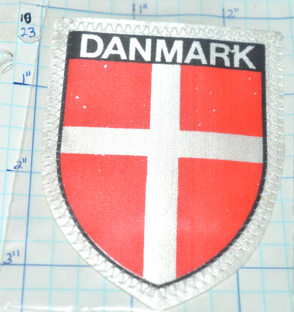 DANMARK DENMARK FLAG SCREEN PRINTED VINTAGE NIP PATCH