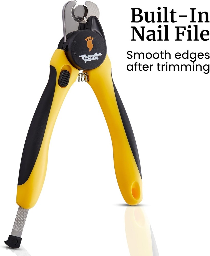 LED Dog Nail Clippers with Light, Trimmers with Protective Guard, Quick Sensor,
