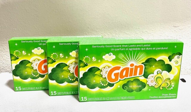Gain Original Dryer Sheets ( 15 Sheets ) 3 Pack )