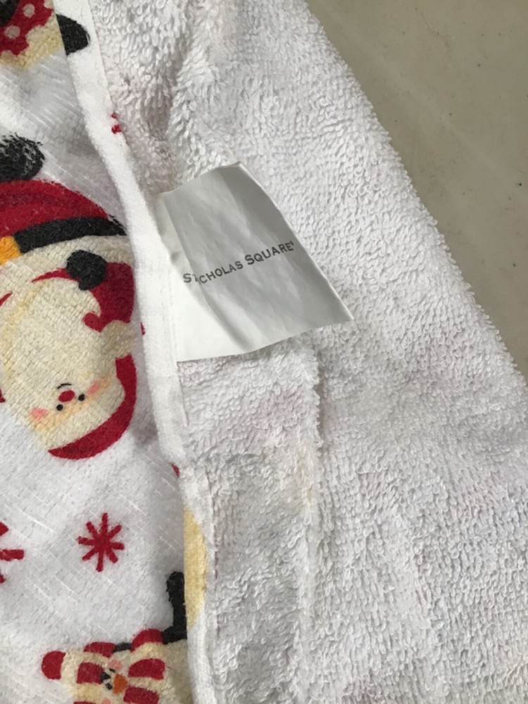 St. Nicholas Square Christmas Towel Very Cute!