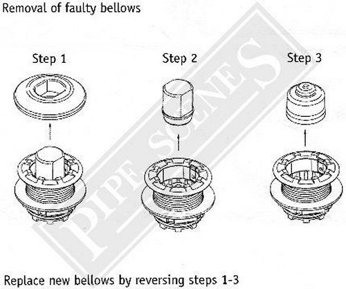Herga Button Replacement Bellow Service Pneumatic Air Push
