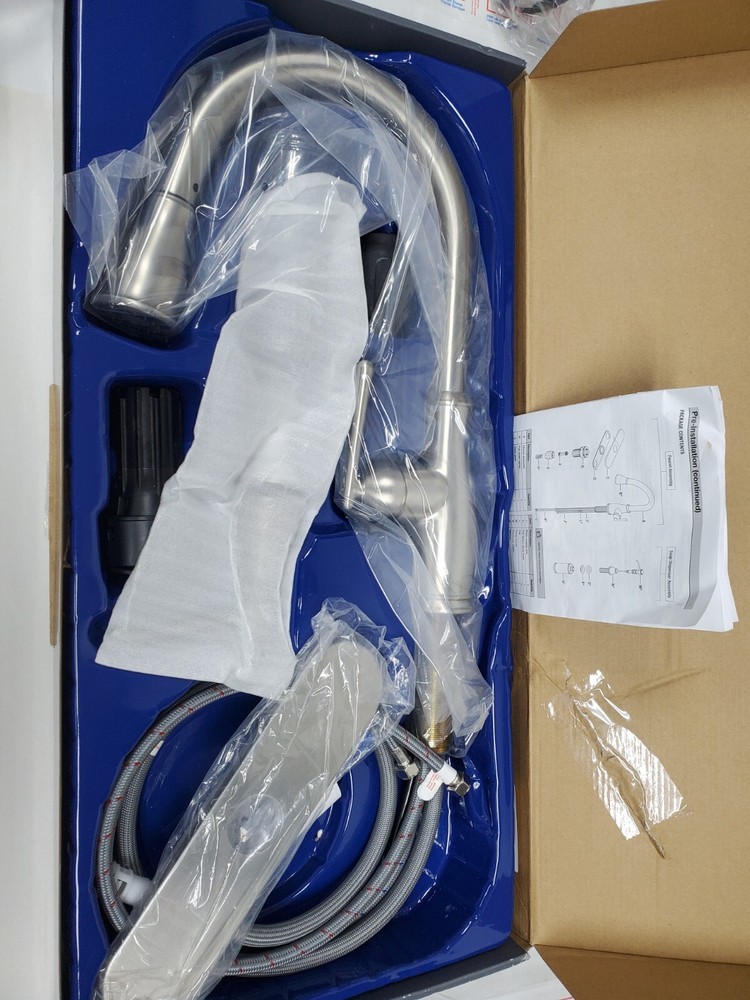 Glacier Bay Kagan Single-Handle Pull-Down Kitchen Faucet - Silver (‎FP1B4201SP)