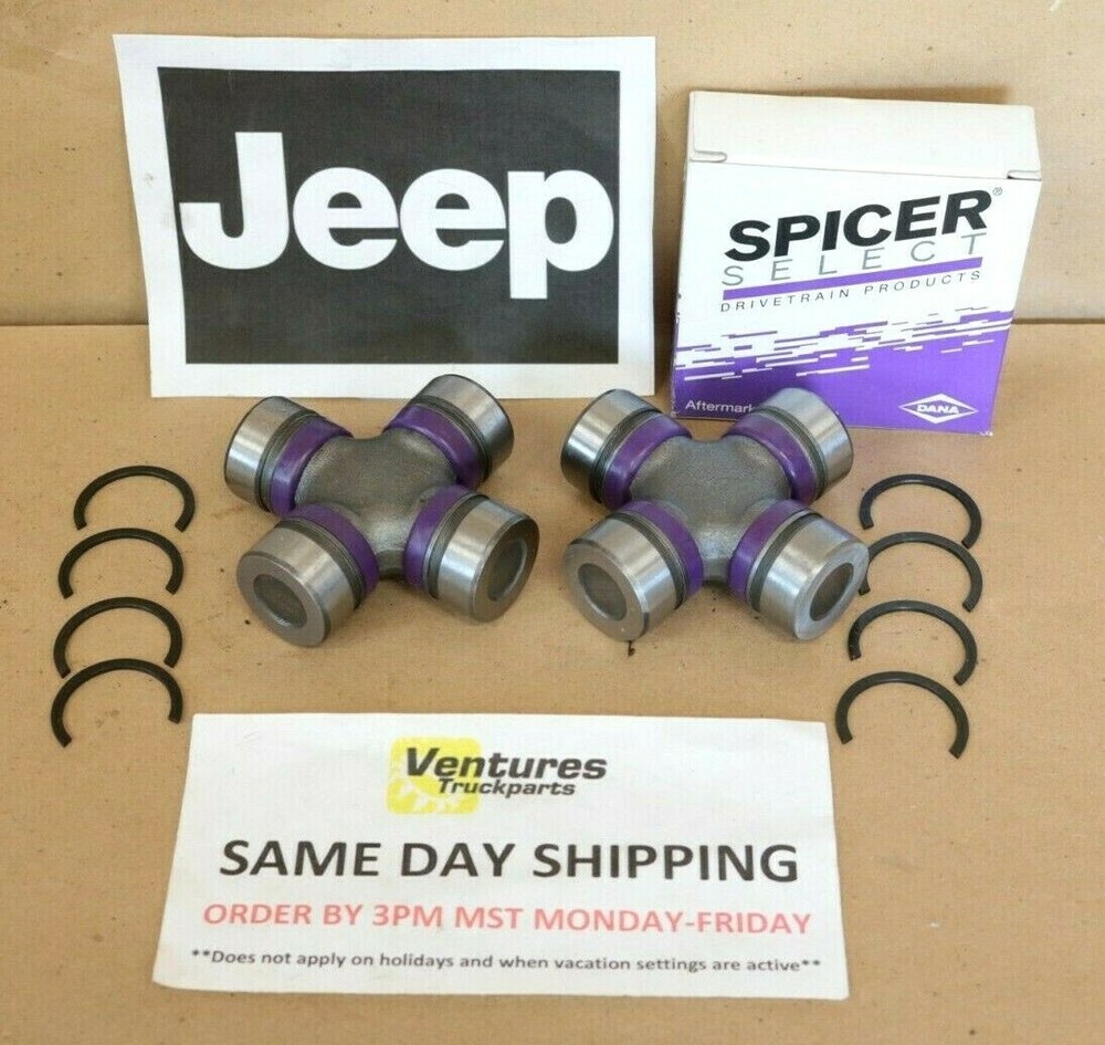 1976-1986 Jeep CJ7 Front 4x4 Axle Shaft U Joints Includes 2 U Joints