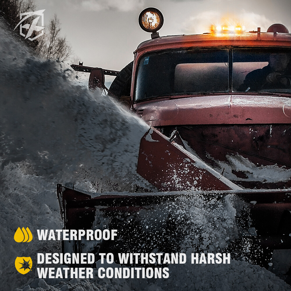 Xprite LED Strobe Light Car Truck Rooftop Emergency Safety Warning Flash Beacon