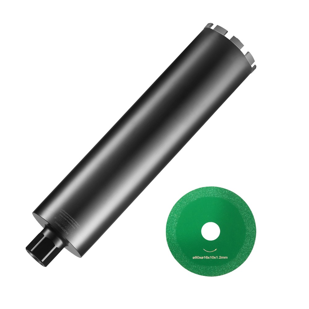 VEVOR Core Drill Bit 4.25" Wet Diamond Core Bit 14" Drilling Depth for Concrete