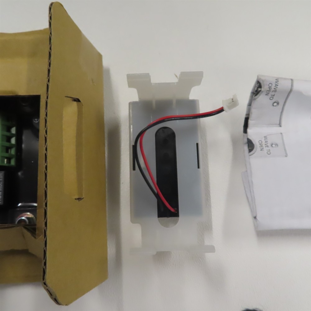 Alarm Controls NTB-1 No Touch Exit Motion Sensor, Single Gang, Silver Assa Abloy