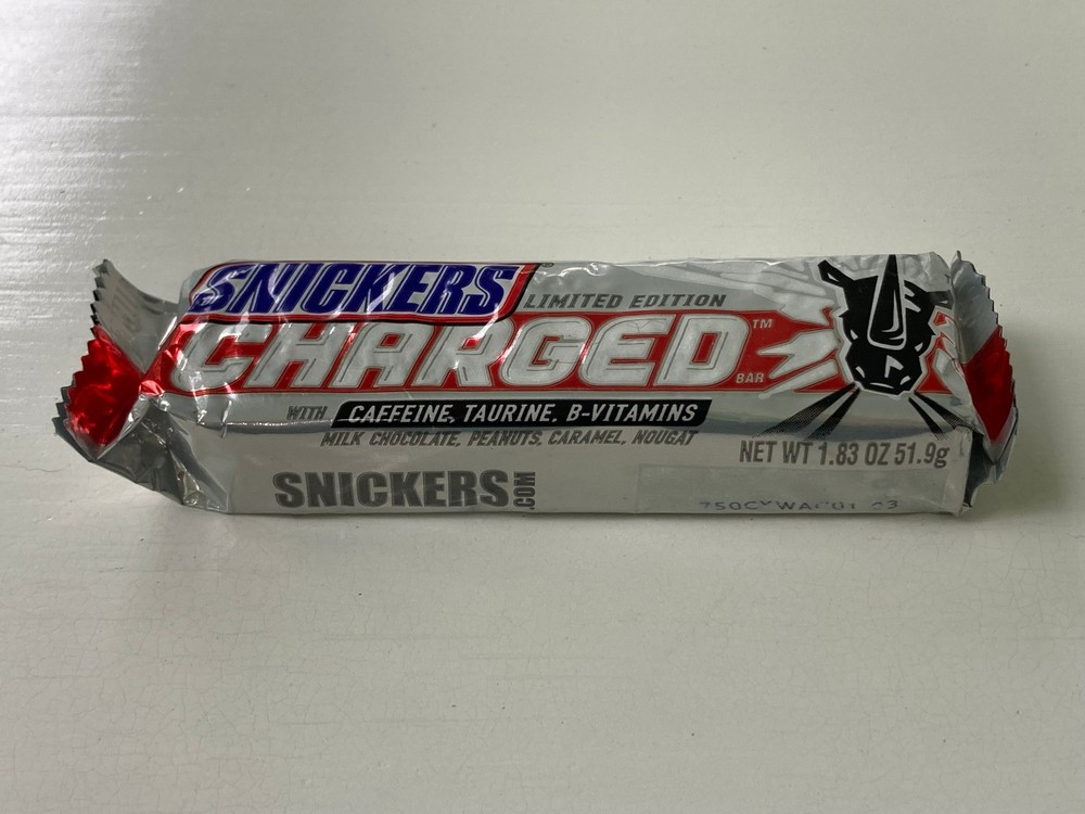 Unopened Snickers Charged Caffeinated Candy Bar (2008 Limited Edition)