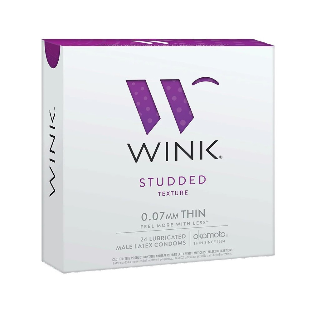 Wink Studded Condoms - 24 count