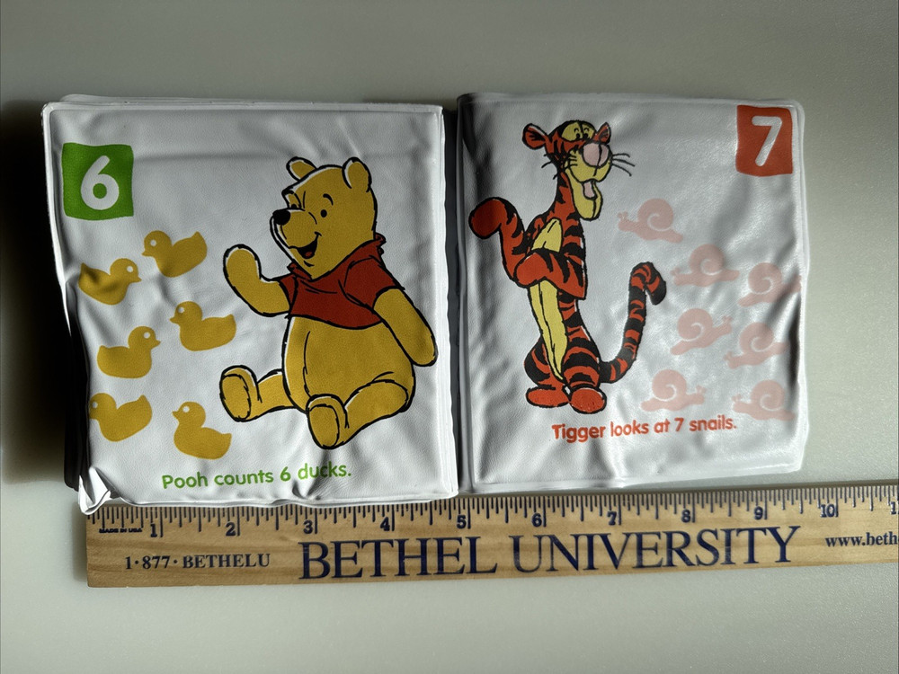 Winnie The Pooh's First Numbers Soft Bath Book Plastic
