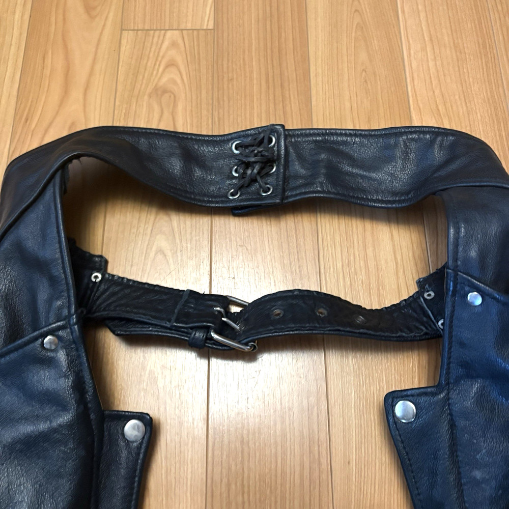 Milwaukee Leather Women's Black Leather Chaps Medium