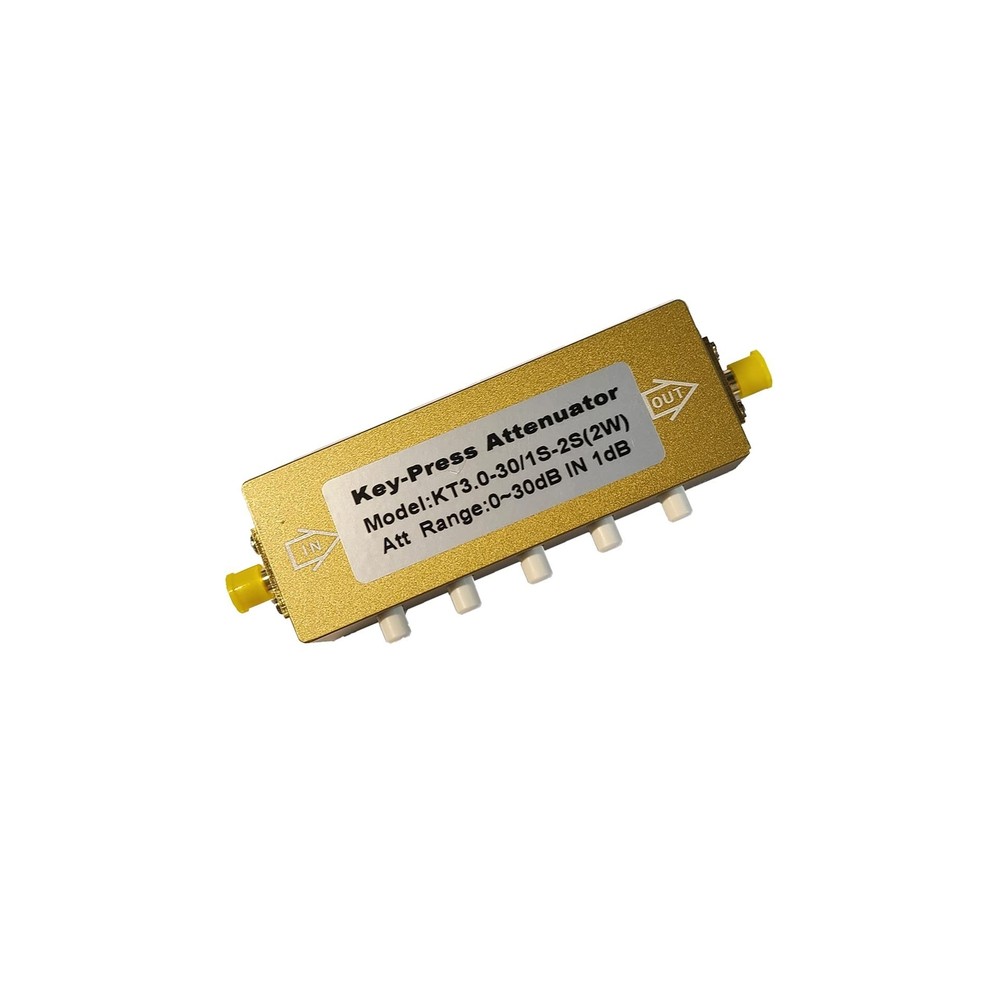 Adjustable Key-Press Attenuator Step-Adjustable Attenuator 0-30dB SMA 2W