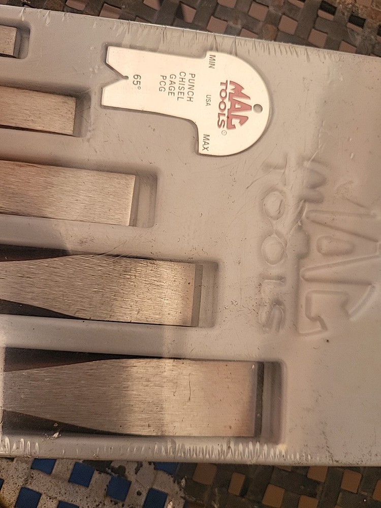 Mac Tools C50PDPT, Flat Tip Chisel Set, 5 Piece Set