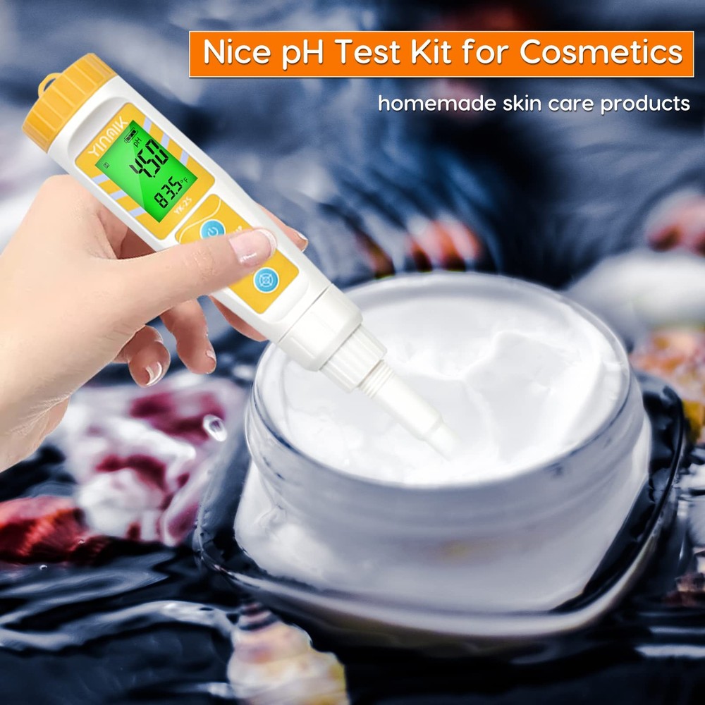 Food pH Meter with Extra Replaceable 2SP Probe