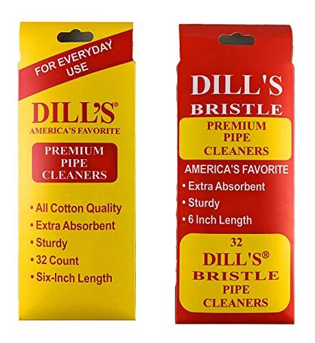 Dill's Pipe Cleaners Combo - Bristle and Regular Dills 64 PIPE CLEANERS