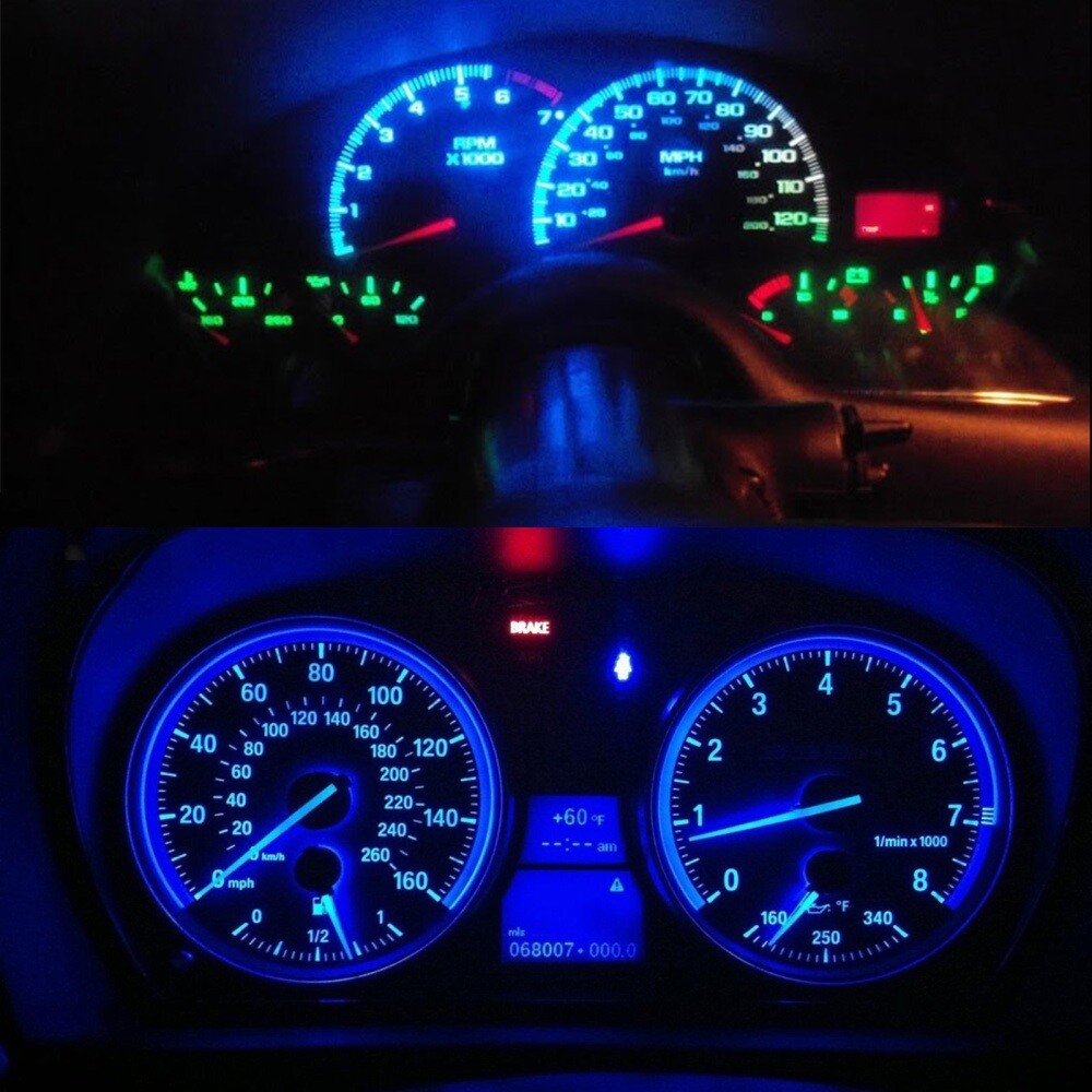 Blue For Dodge For Ram B8.4D LED Instrument Panel Dash Gauge Cluster Light Bulbs
