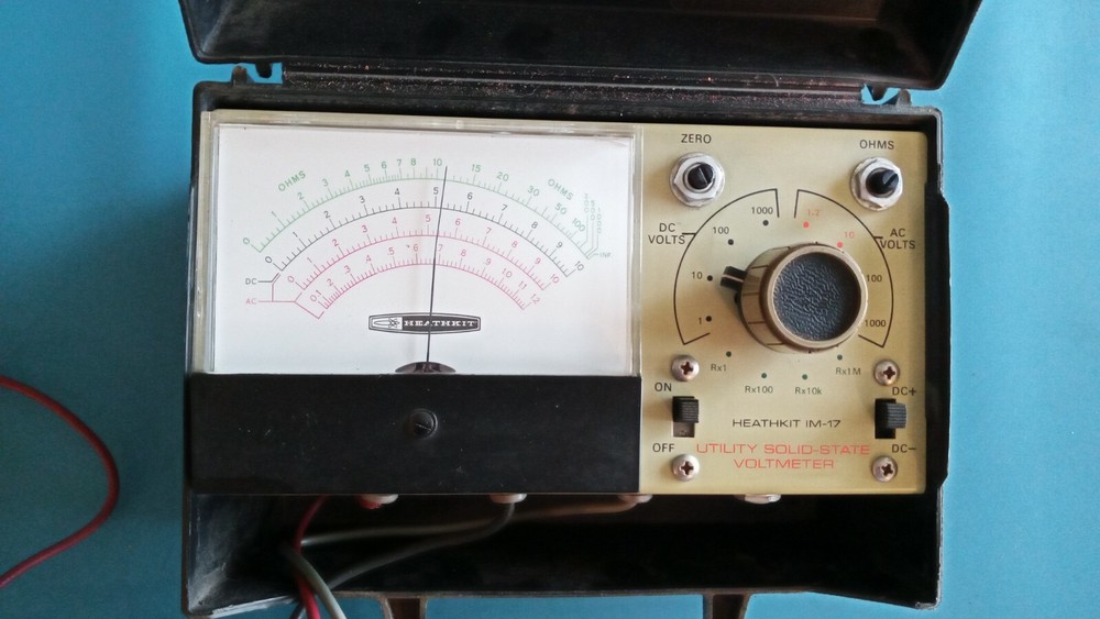Vintage Heathkit Utility Solid State Voltmeter Model IM-17