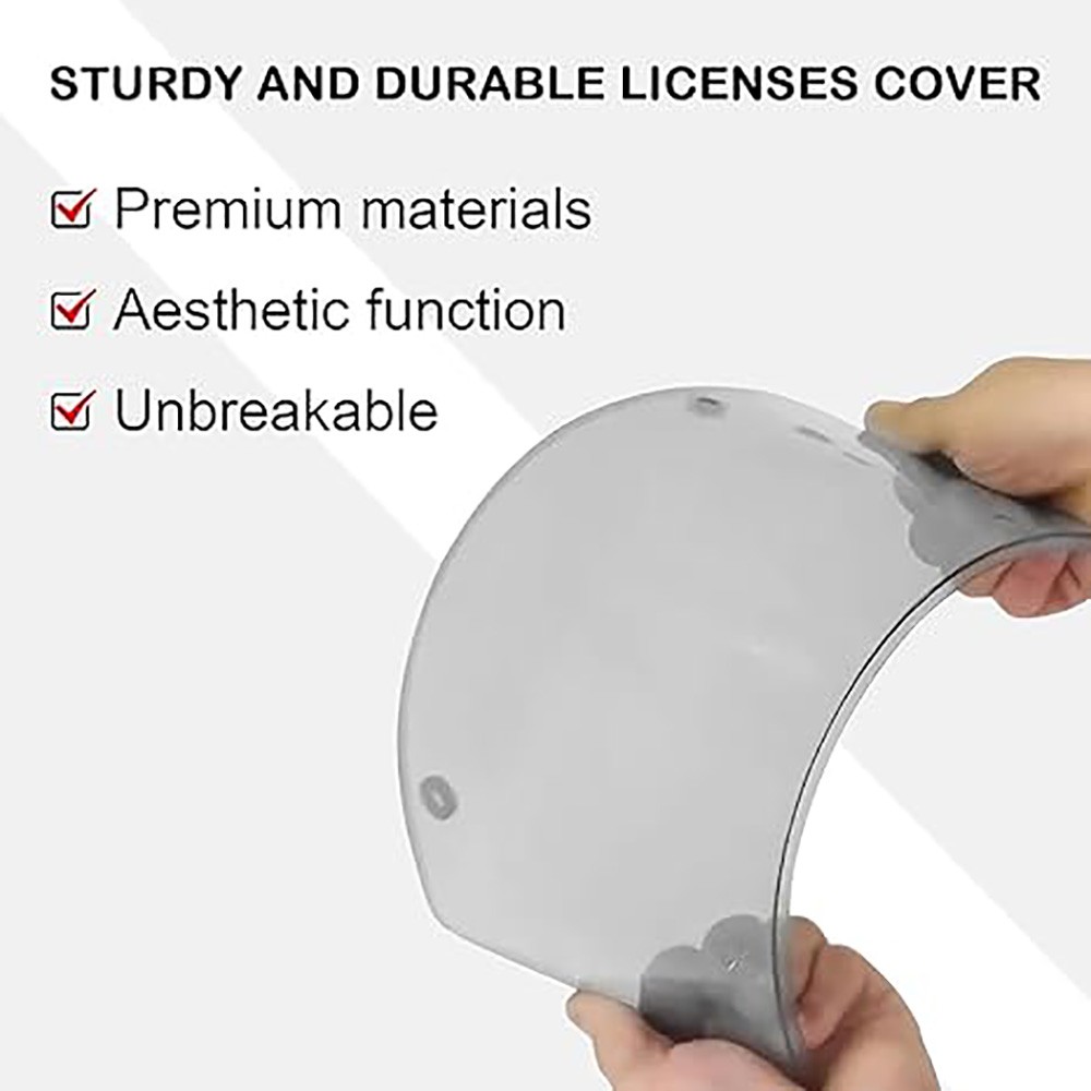 License Trim Plates 2 Pack Frame Decors Gray Bubble Protector For US Plate