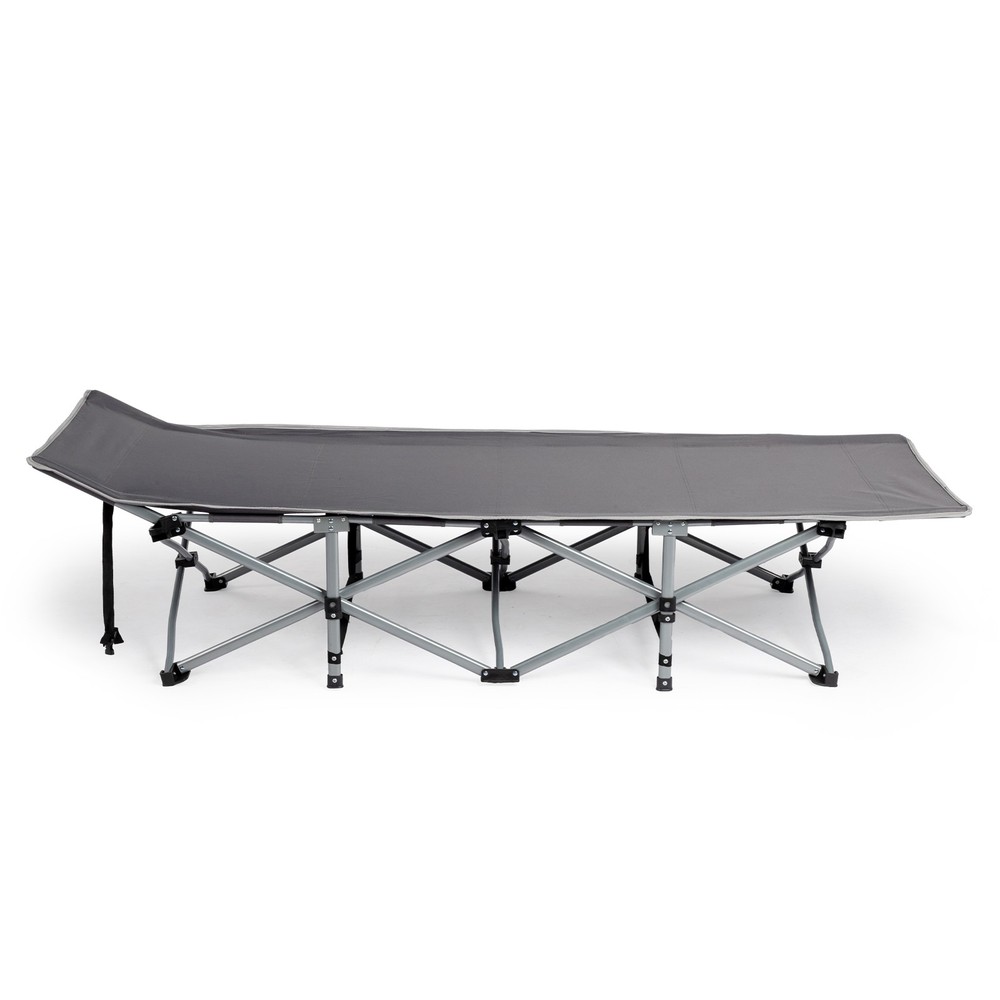 Folding Camping Cot Bed with Soft Pad, Portable Outdoor Cot