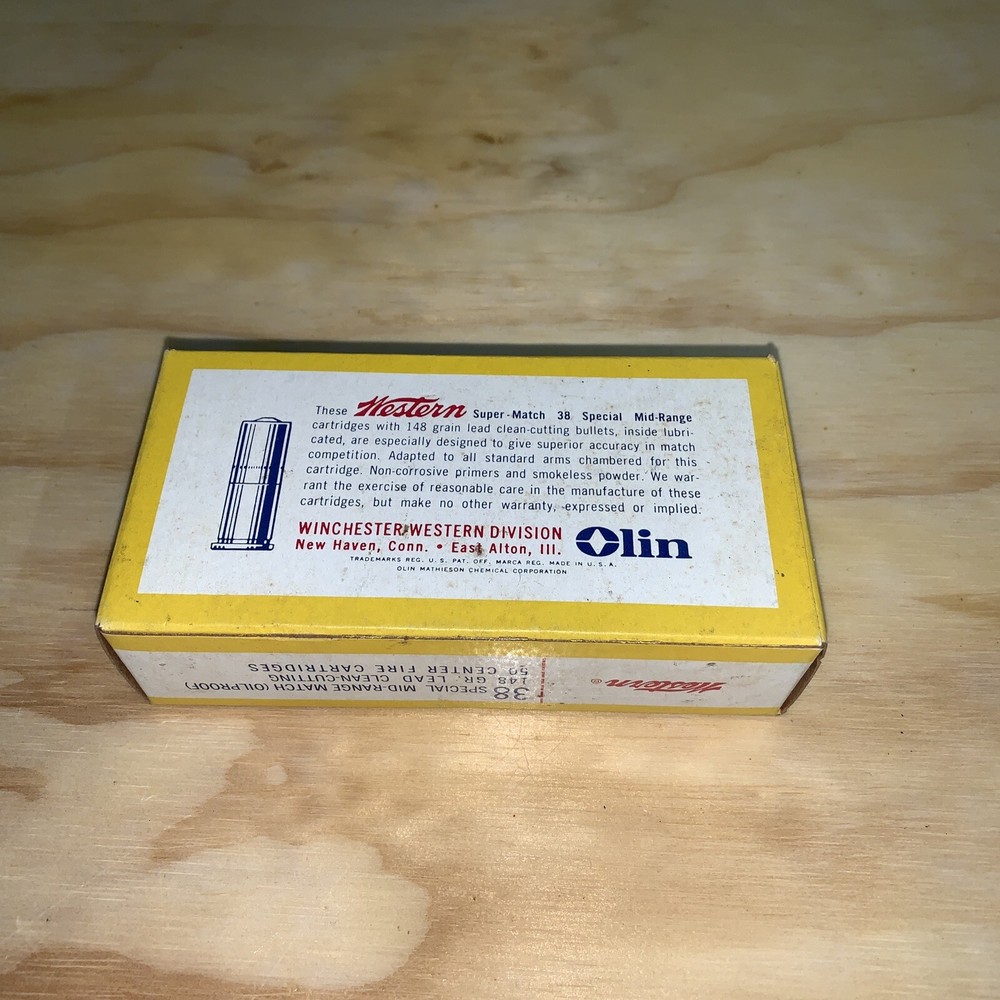 1960s Western 38 Special Super-match Empty Boxes