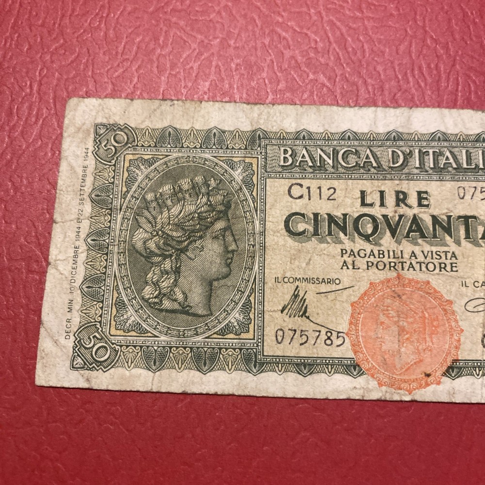 Italy-50 lire- 1944