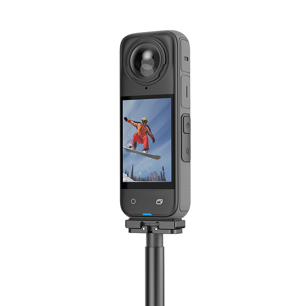 For Insta360 X4 Camera Foldable Quick Release Adapter Mount Accessory Black