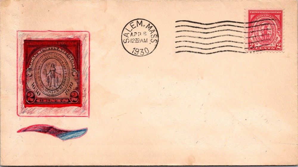 SC# 682 FDC - Interesting Hand Made Cachet - L37166