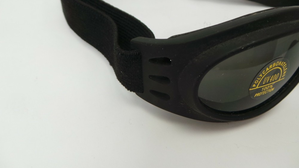 BUGSHIELDS BIKER GOGGLES UV400 BLACK (DNT)BY-18D