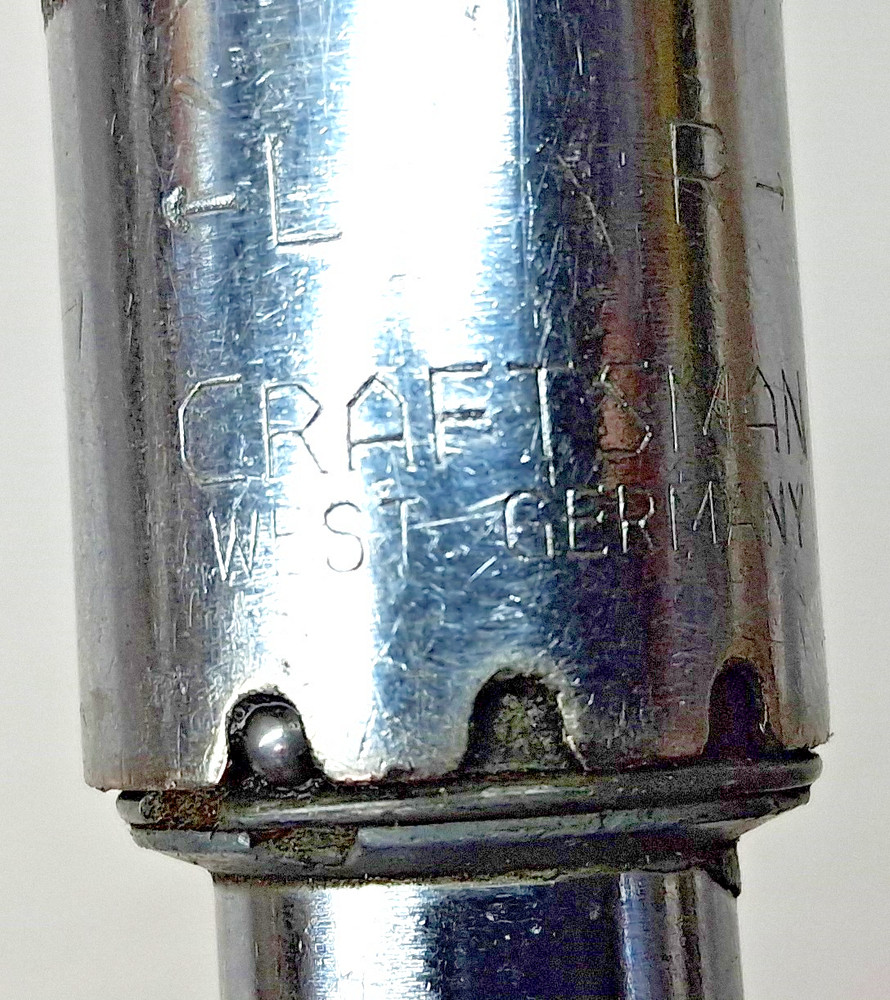 Craftsman Vtg. Automatic Return Hand Push Screw Driver 2 bits included, Germany