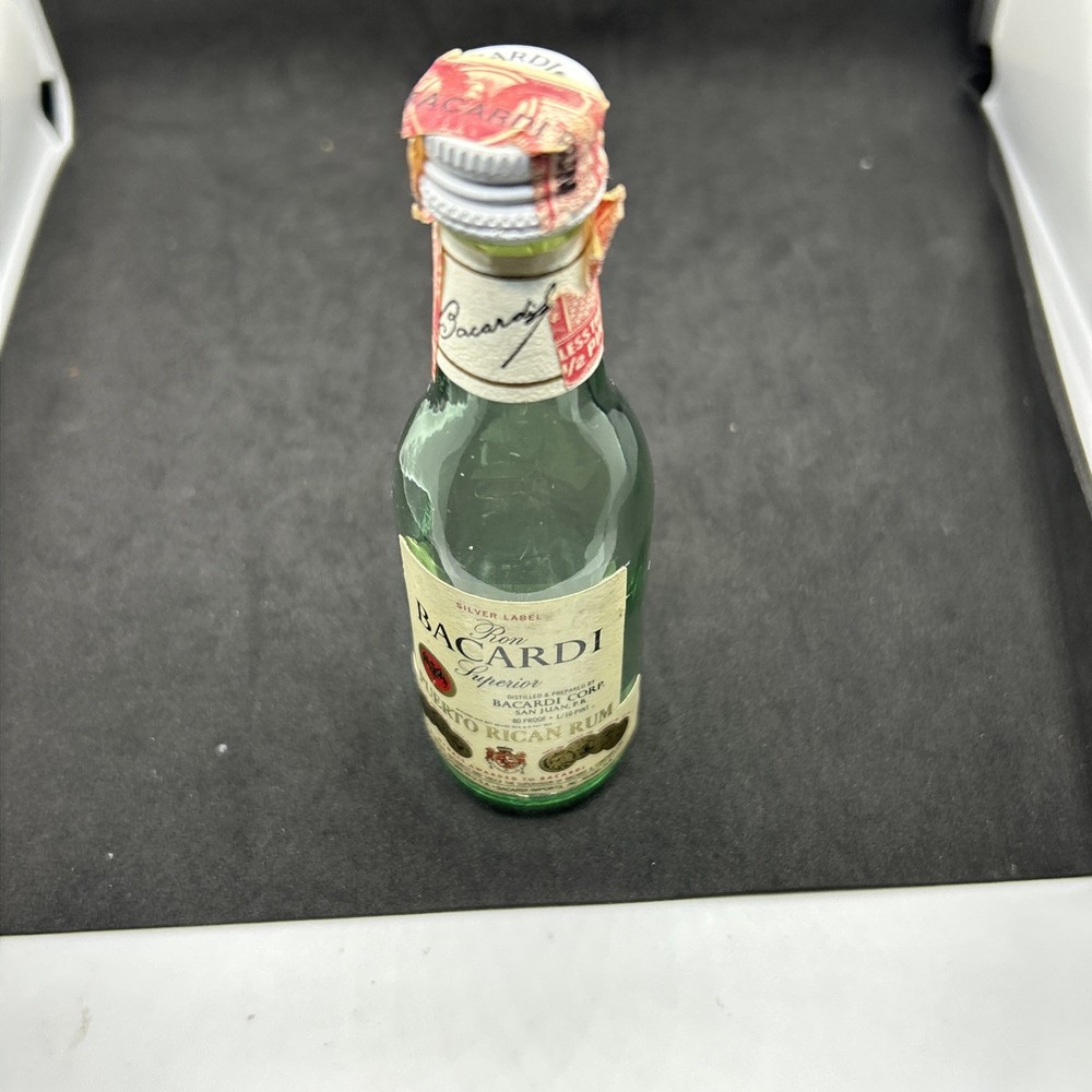 Bacardi Mini Bottle Empty 4.6ml bottle Vintage