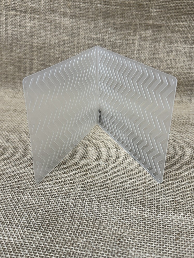 Darice Embossing Folder - Chevron, Zigzag Lines