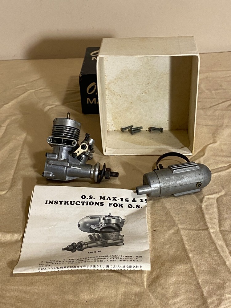 OS Max 15 Engine with Box & Paperwork au-65