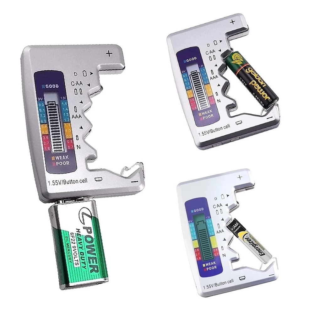 Compact LCD Display Battery Capacity Tester for AAAAA9V1 5V Button Cell