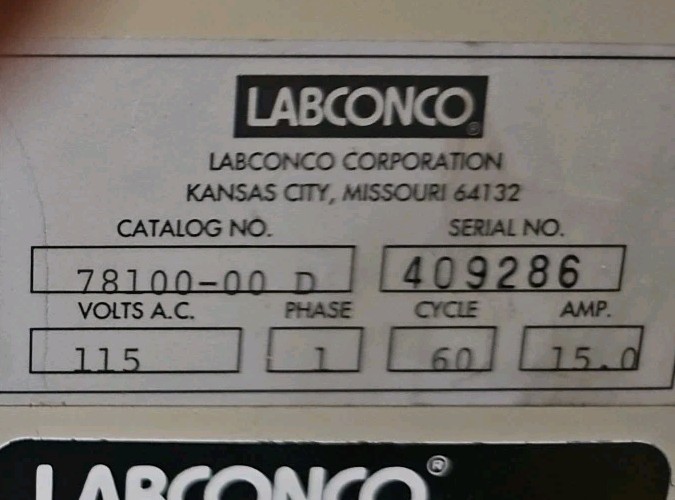 Labconco CentriVap Concentrator 78100-00 D with Combination Rotor - TESTED