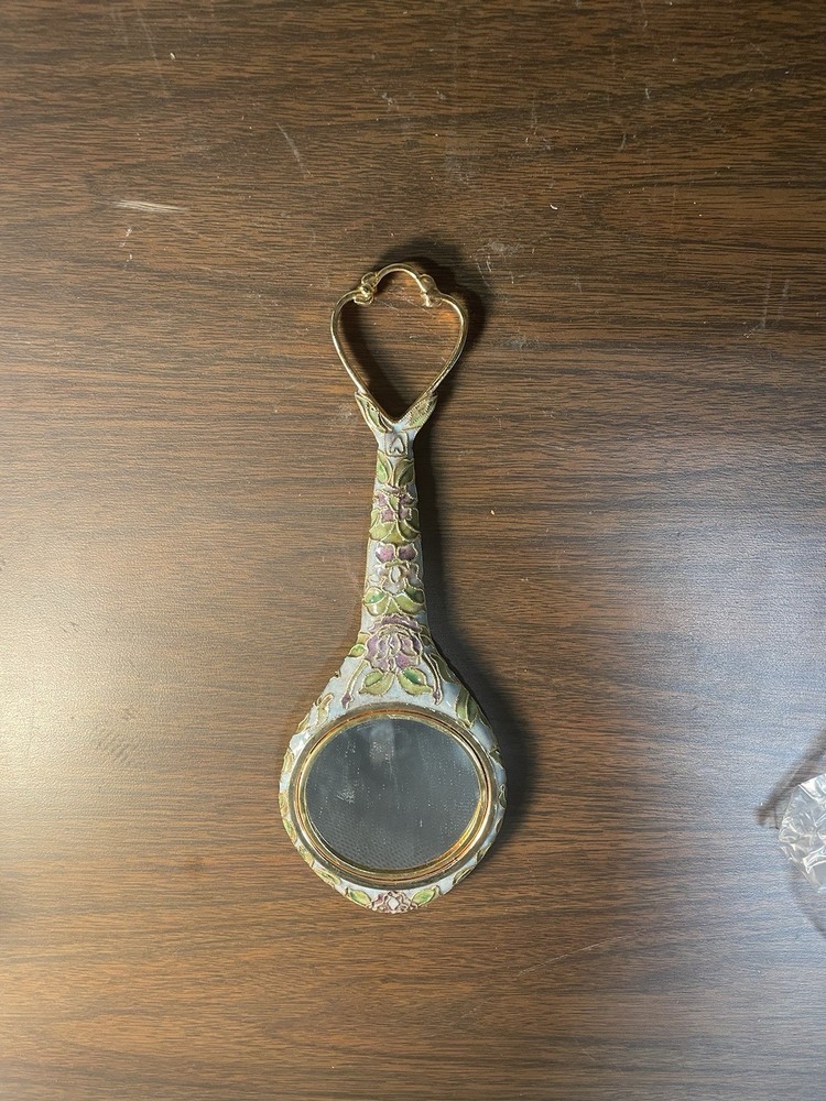 Stunning Cloisonné Hand Mirror
