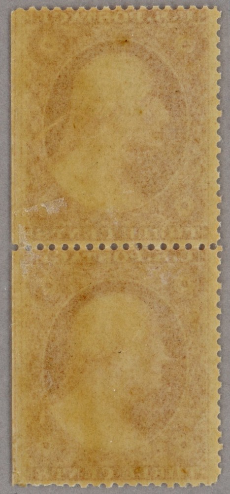 US Scott#26 OG pair 1857 3c Washington, beautifully centered, margin postition