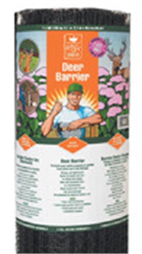 Tenax 2A040006 Quadrangular Black Polypropylene Folded Deer Net 7 x 100 ft. Roll