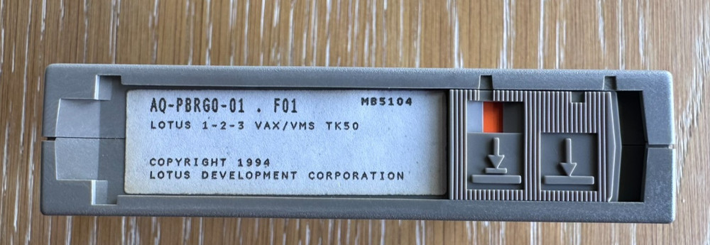 Lotus 123 Software Distribution kit for Digital VAX computers in original box