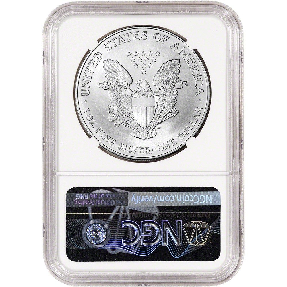 1996 American Silver Eagle Coin - NGC MS69