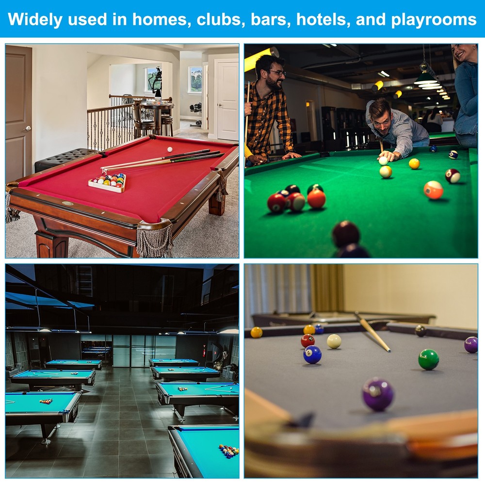 Billiard Cloth 7ft Professional Pool Table Felt with 6 Felt Cloth Strips Blue