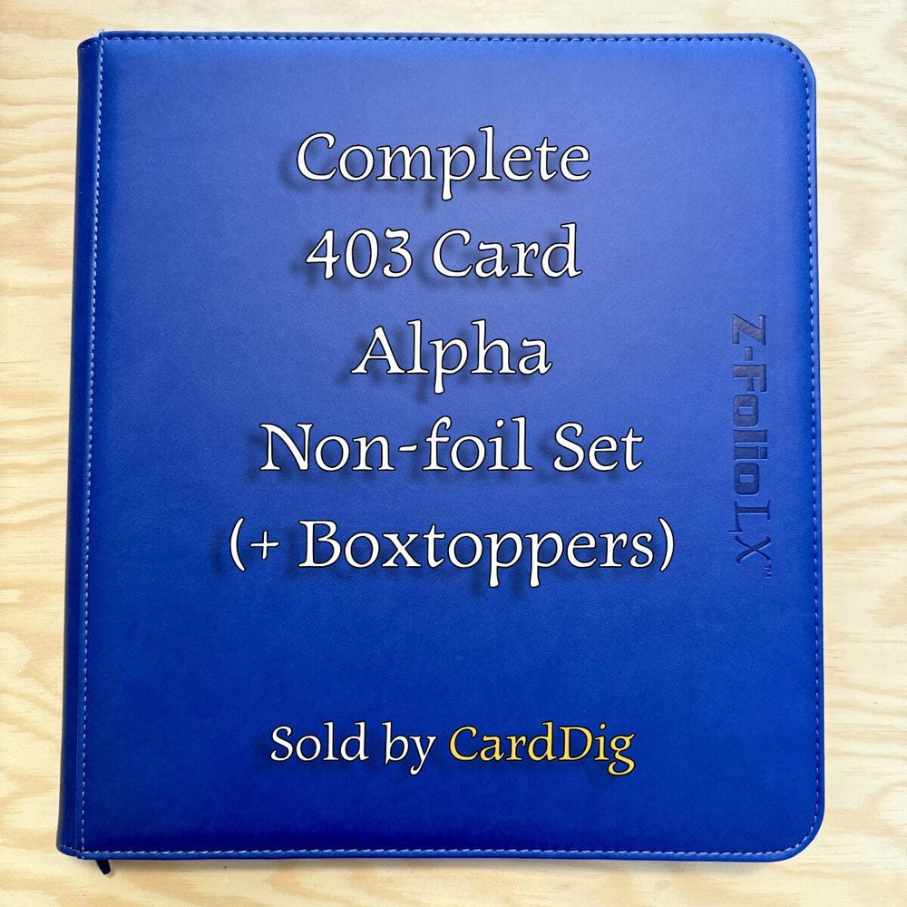 Complete Alpha Non-Foil Set Sorcery Contested Realm + Boxtoppers