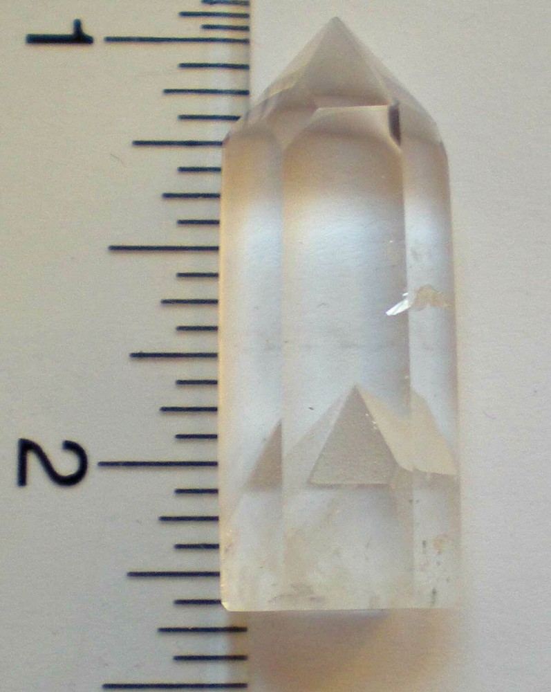 White Phantom Quartz Polished Crystal Madagascar r820d