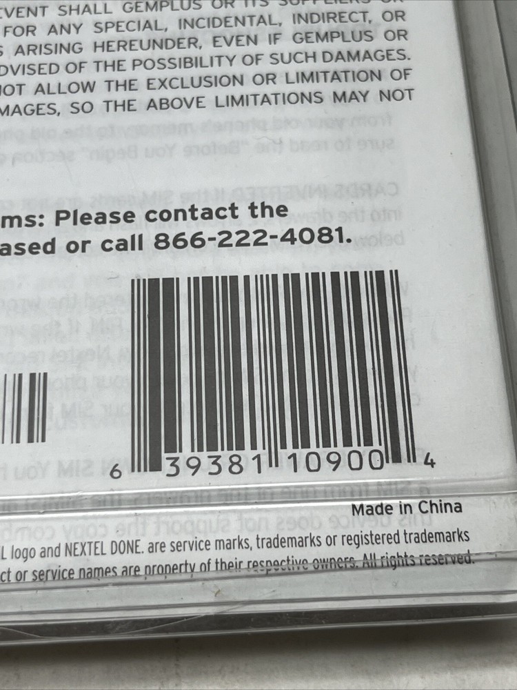 Nextel SIM Contact Copier #SIMGU900CR New