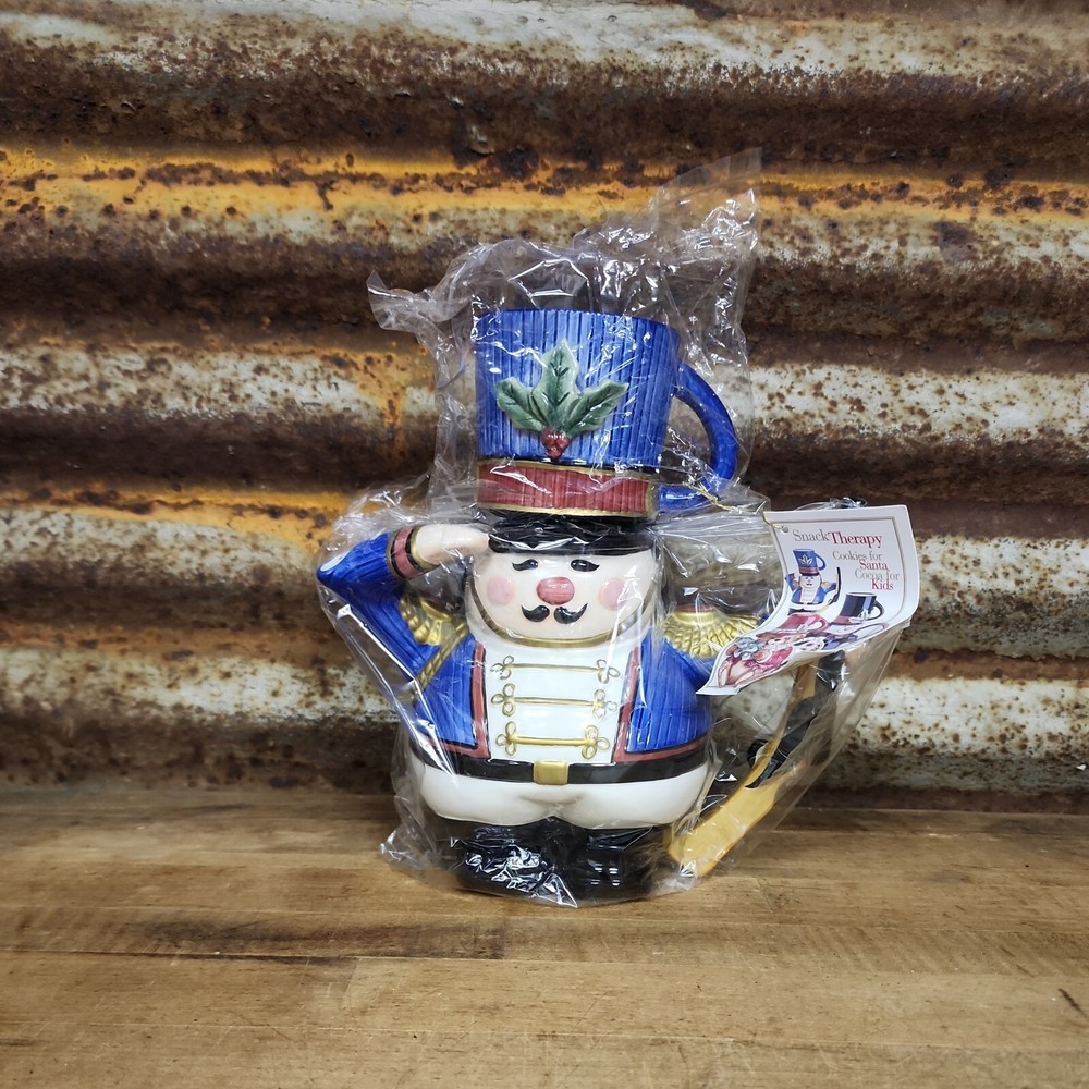 Fitz and Floyd Essentials Snack Therapy Soldier Teapot New OOP