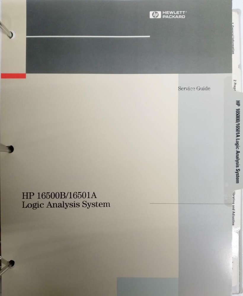 HP 16500B & 16501A Logic Analysis System Service Guide