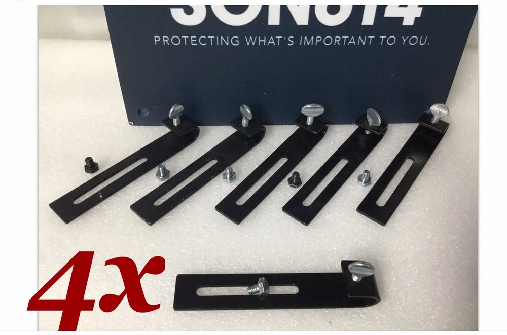 4x Mounting Brackets, J Shape, J Hook, for CCTV Security Surveillance Camera