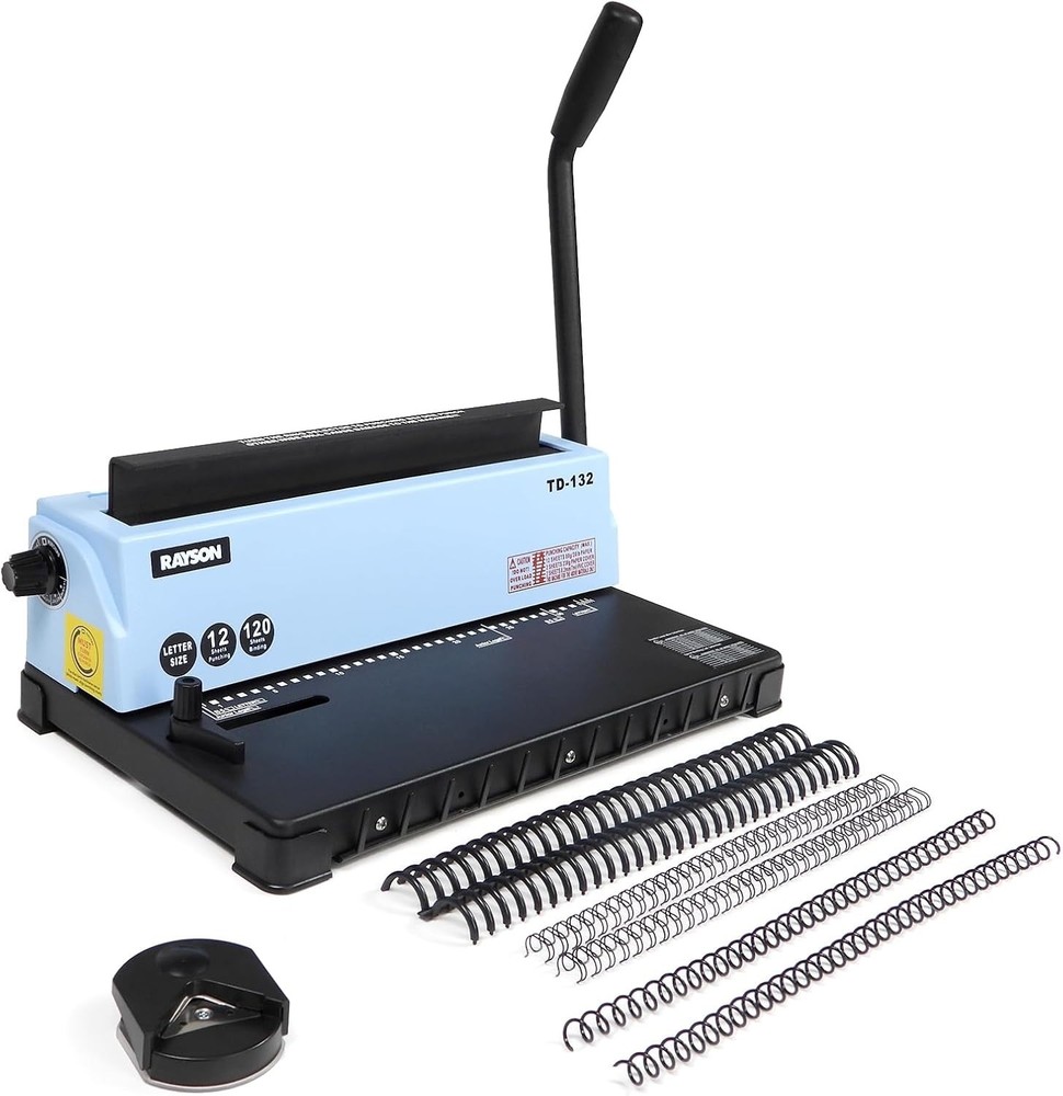 Durable Metal Wire Binding Machine - 32-Hole Design with Scrap Collection Drawer