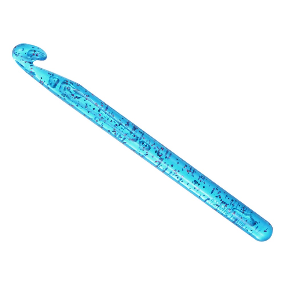 Large Crochet Hooks 12mm Ergonomic Knitting Plastic Crochet Hooks Blue